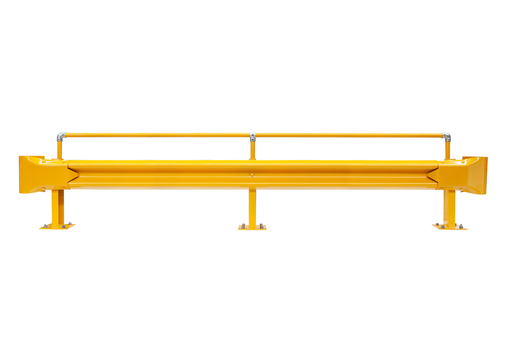 3.81m Guardrail kit yellow with handrail