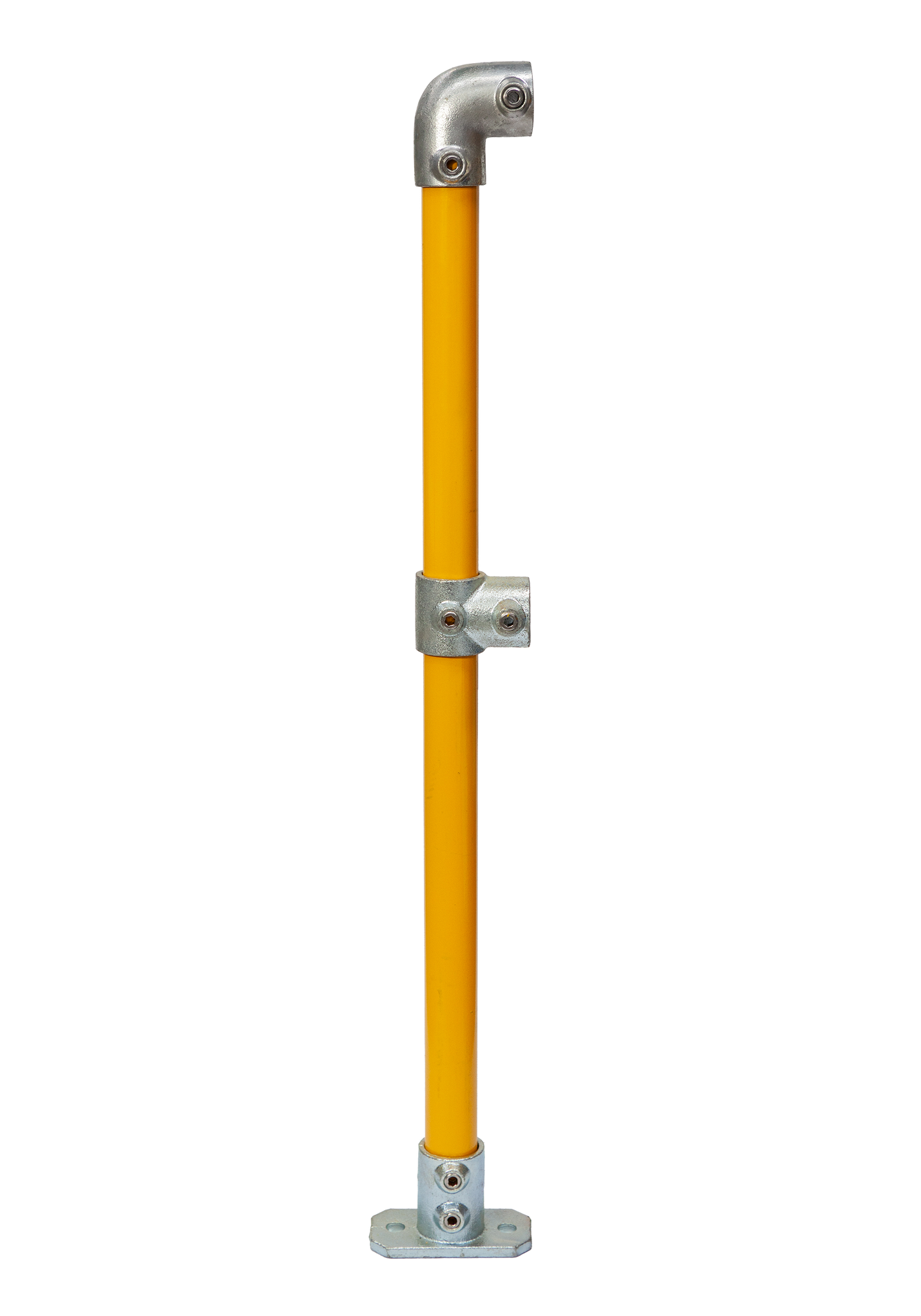 1000mm 40NB End Staunchion Yellow