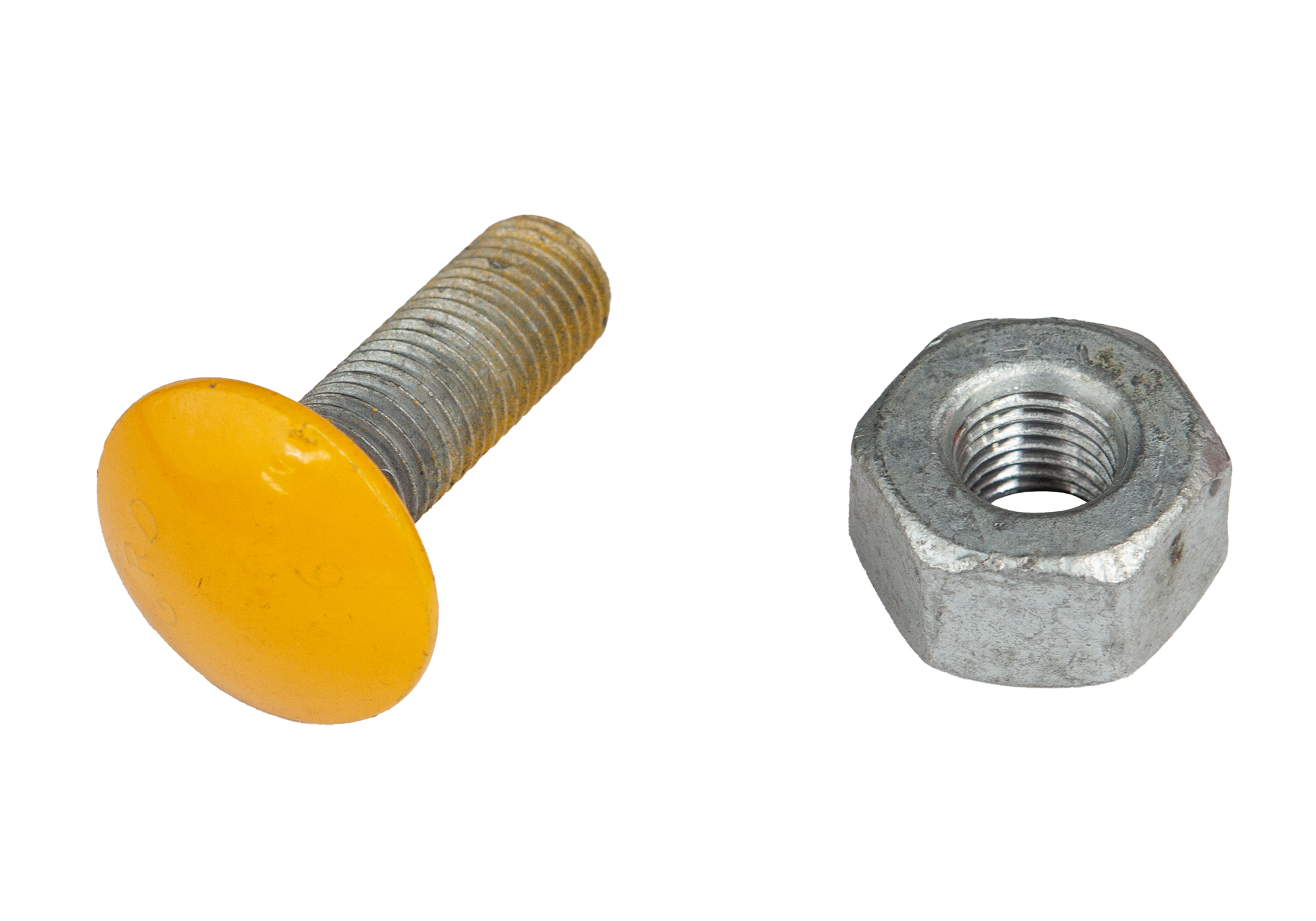 M16x50 HDG Mushroom Head Bolt Yellow