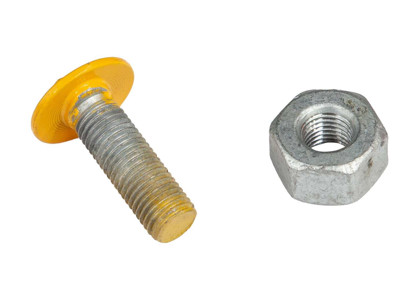 M16x50 HDG Mushroom Head Bolt Yellow