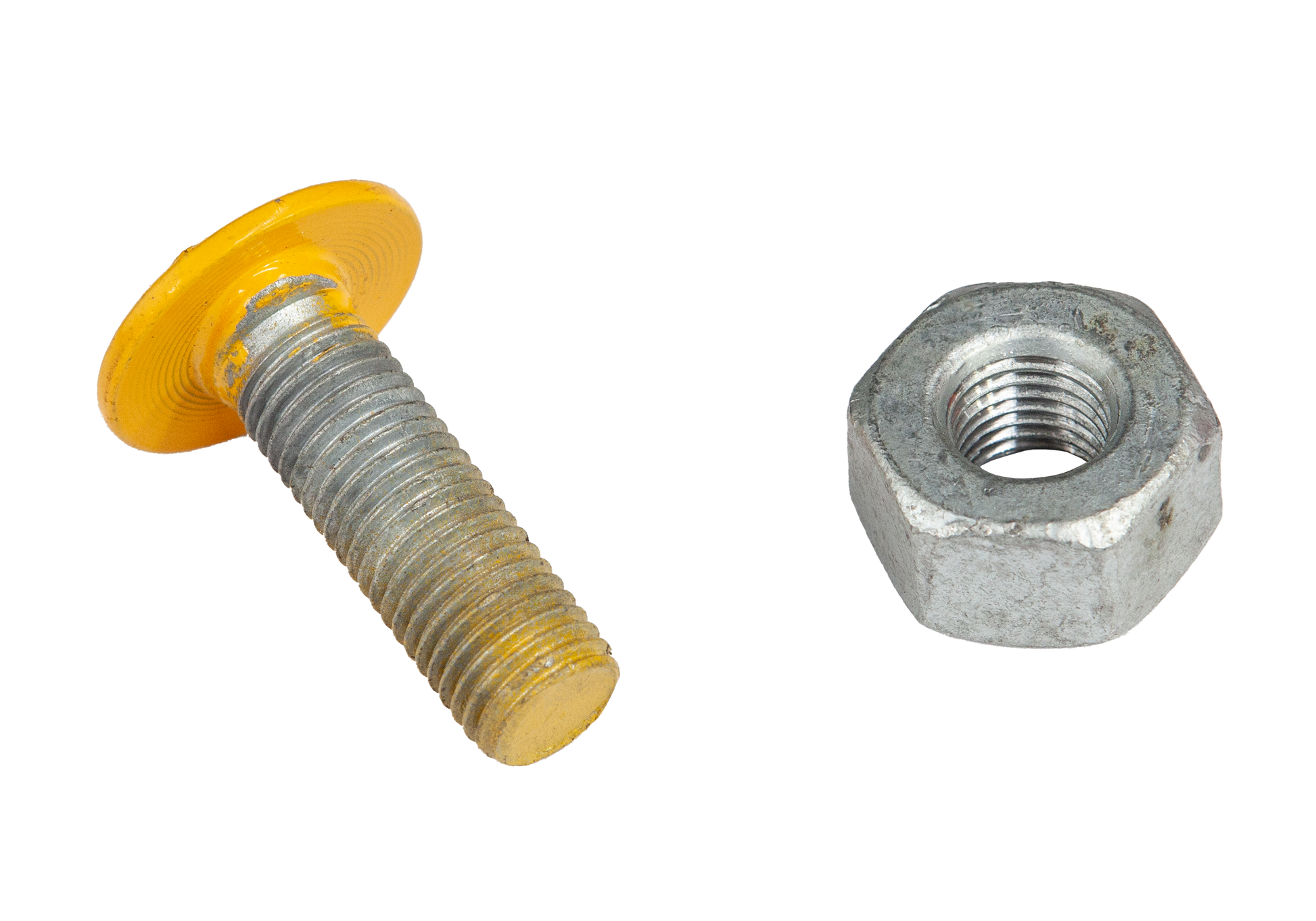 M16x50 HDG Mushroom Head Bolt Yellow