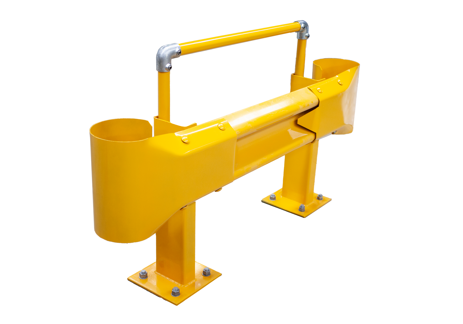 1m Guardrail kit yellow with handrail