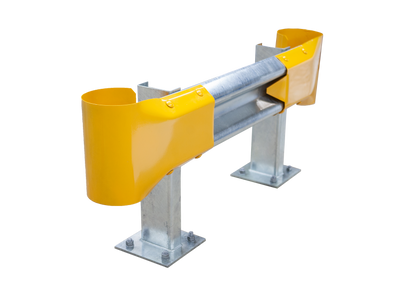 1m Guardrail kit with yellow bullnoses