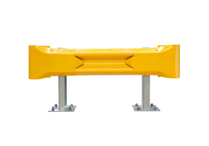 1m Guardrail kit with yellow rail and bullnoses