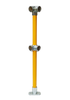 1000mm 40NB Corner Stanchion Yellow