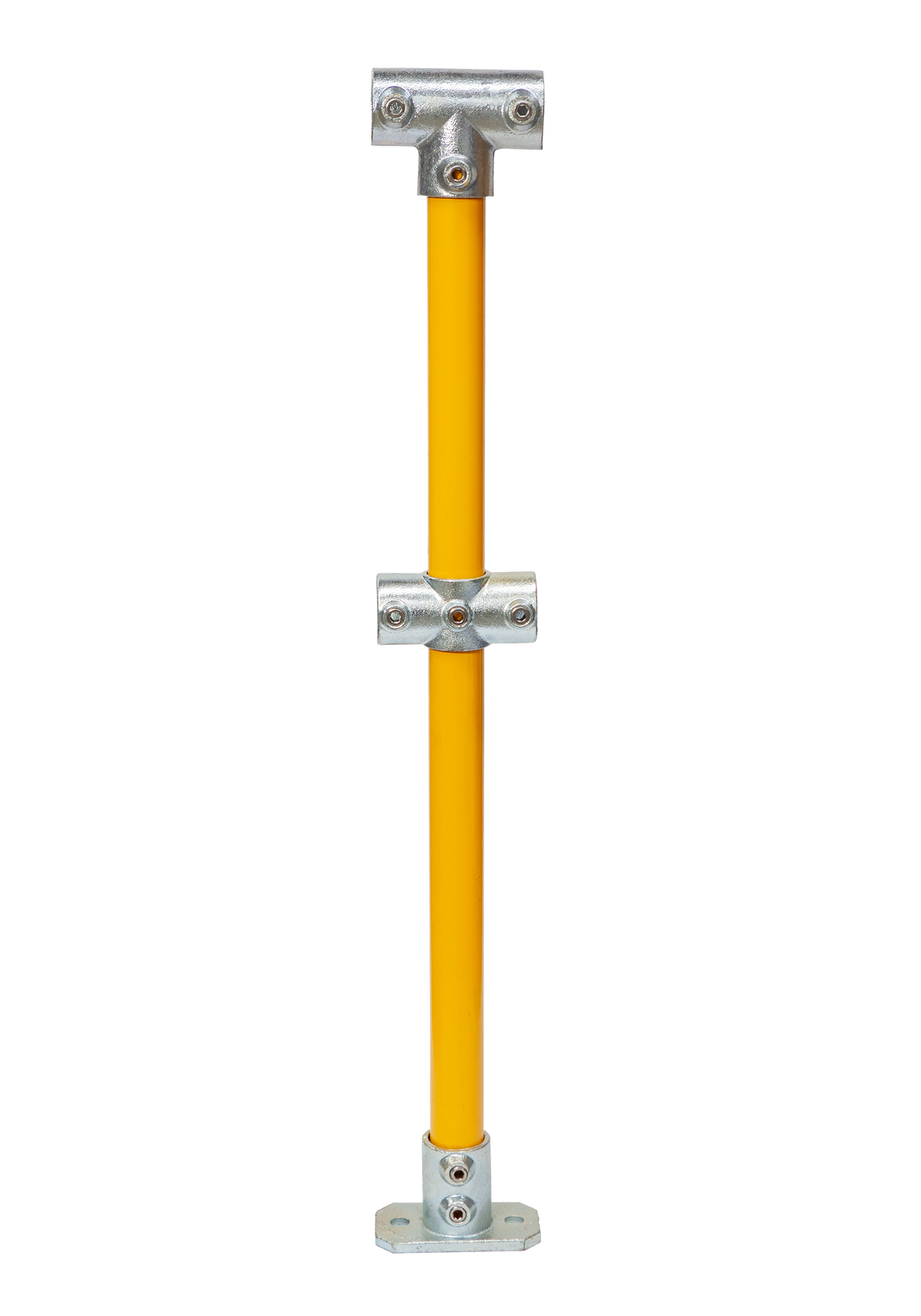 1000mm 40NB Through Stanchion Yellow
