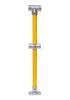 1000mm 40NB Through Stanchion Yellow