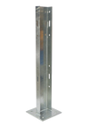 Double Rail 1200mm Post on Baseplate