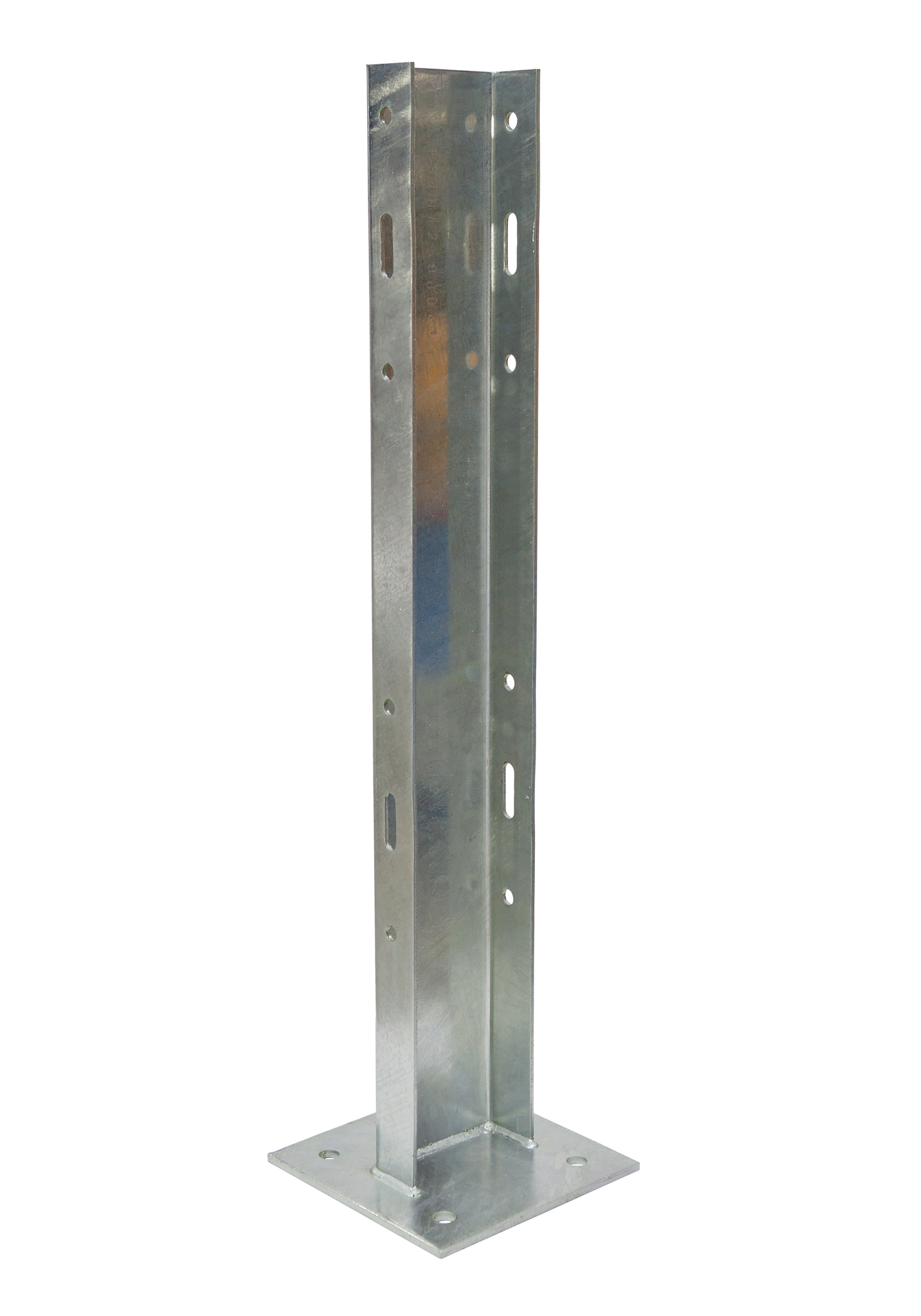 1200mm Post on Baseplate Double Rail