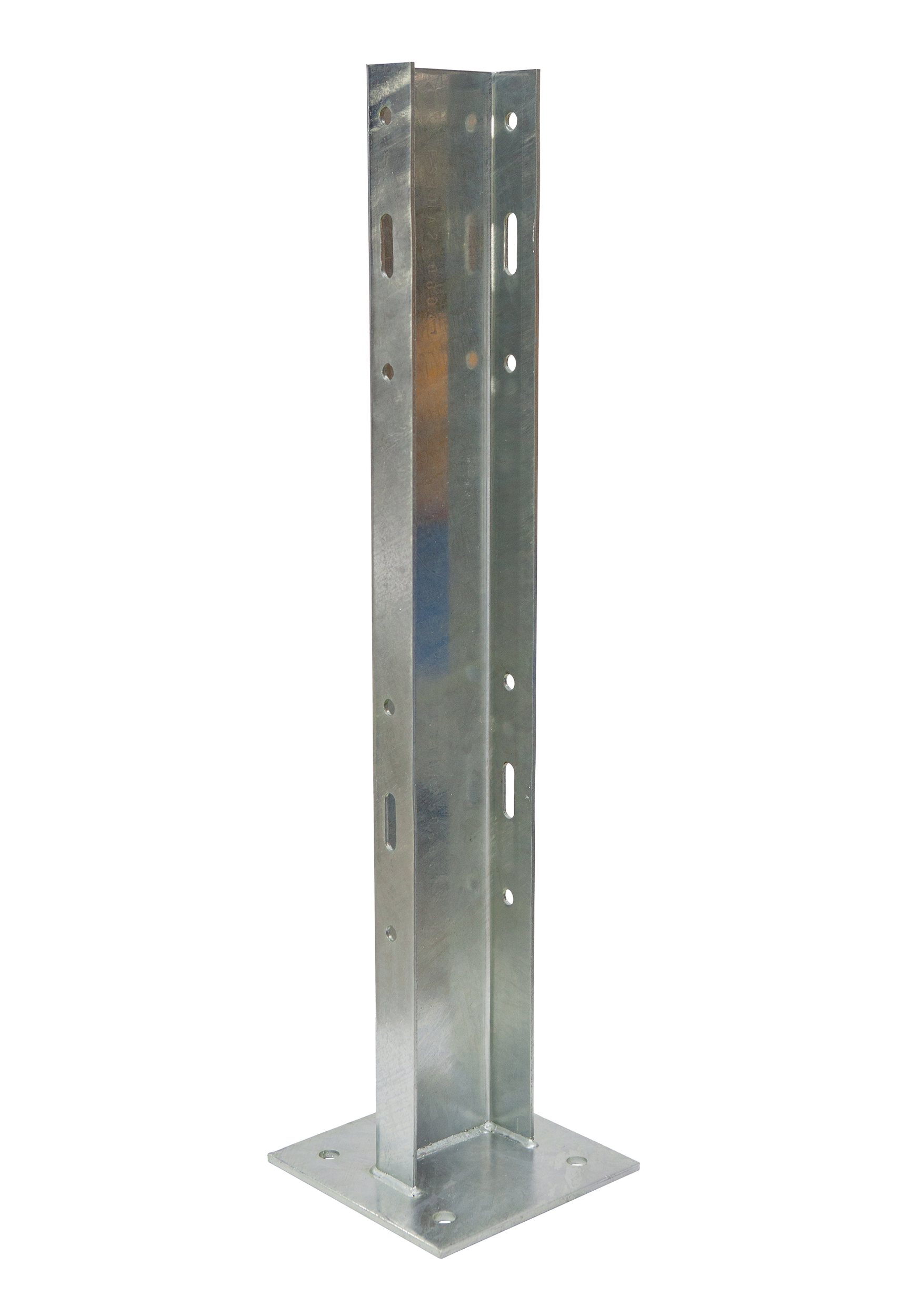 1200mm Post on Baseplate Double Rail