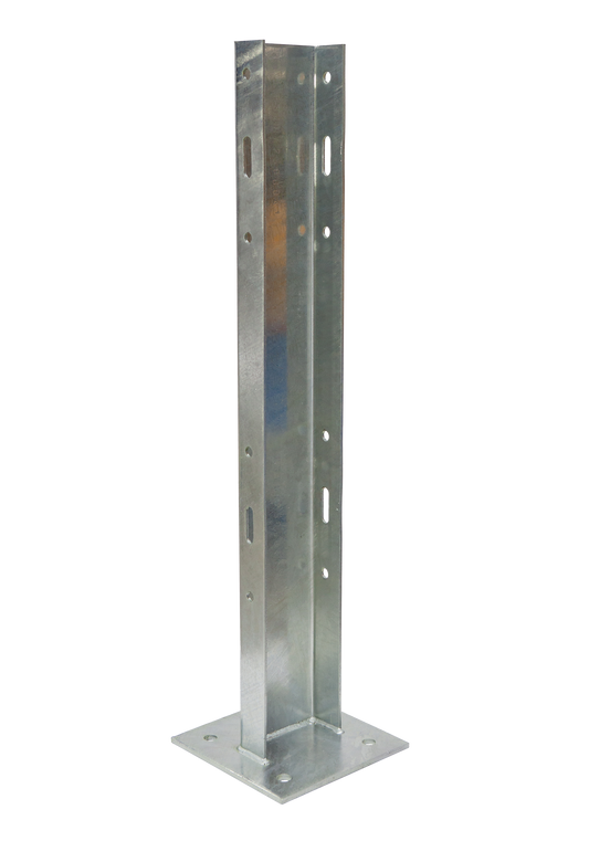 1200mm Post on Baseplate Double Rail