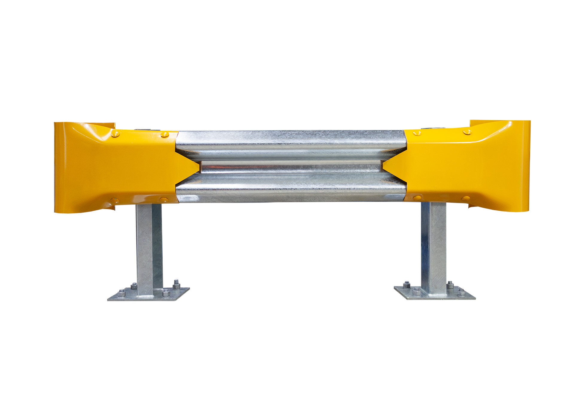 1.5m Guardrail kit with yellow bullnoses