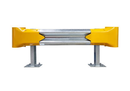 1.5m Guardrail kit with yellow bullnoses