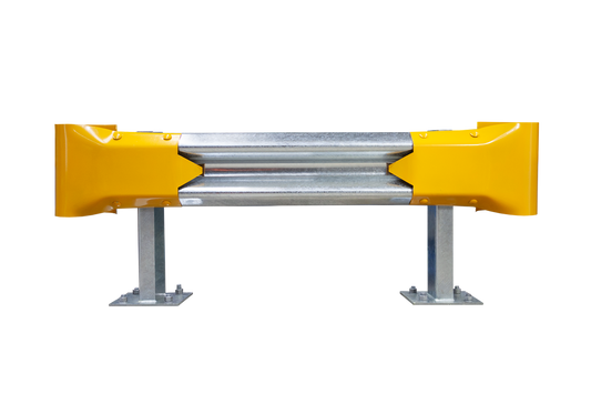 1.5m Guardrail kit with yellow bullnoses
