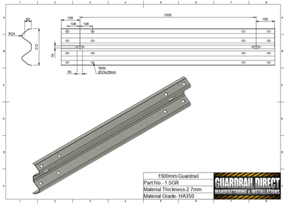 1500mm Guardrail