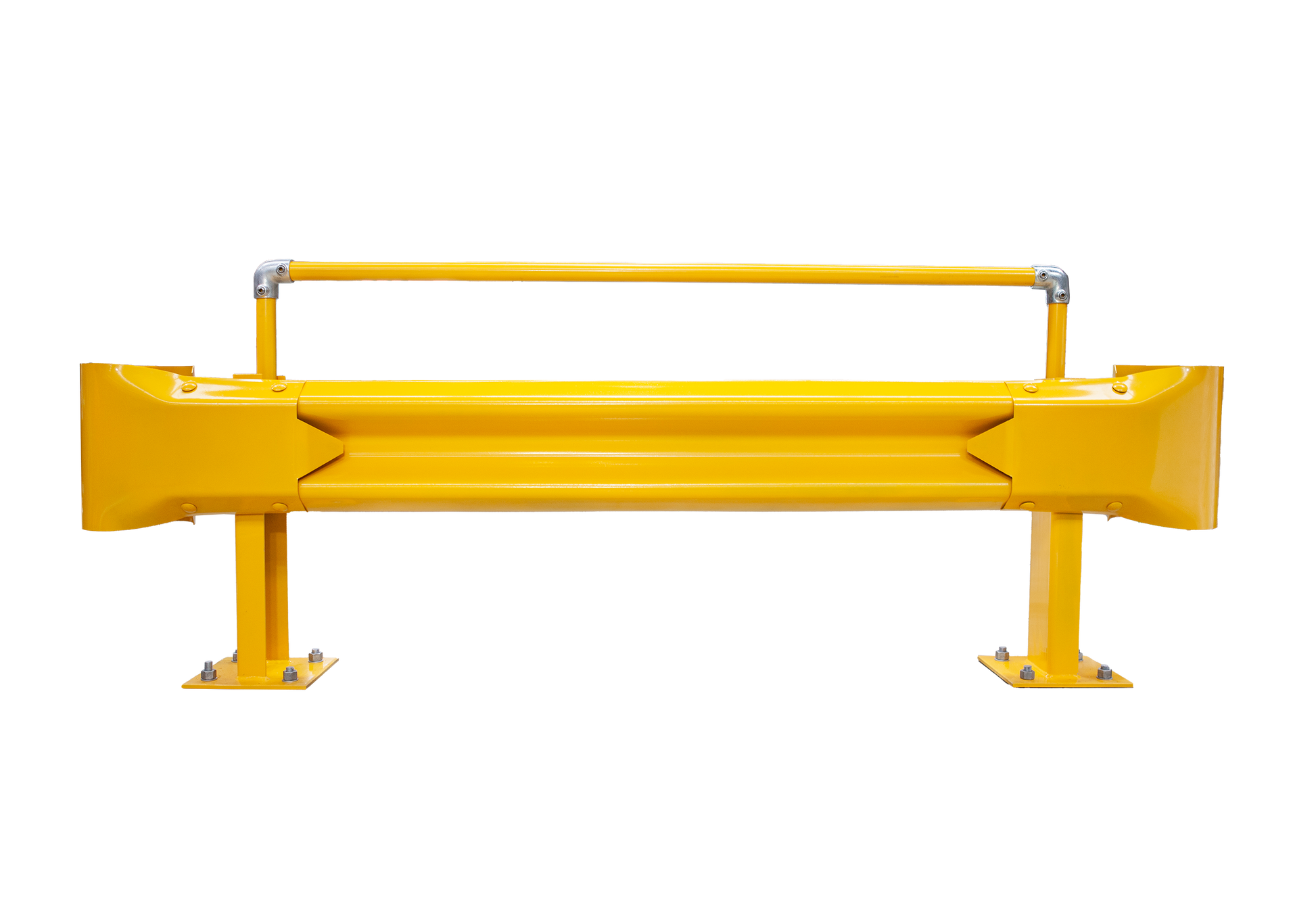 2m Guardrail kit yellow with handrail