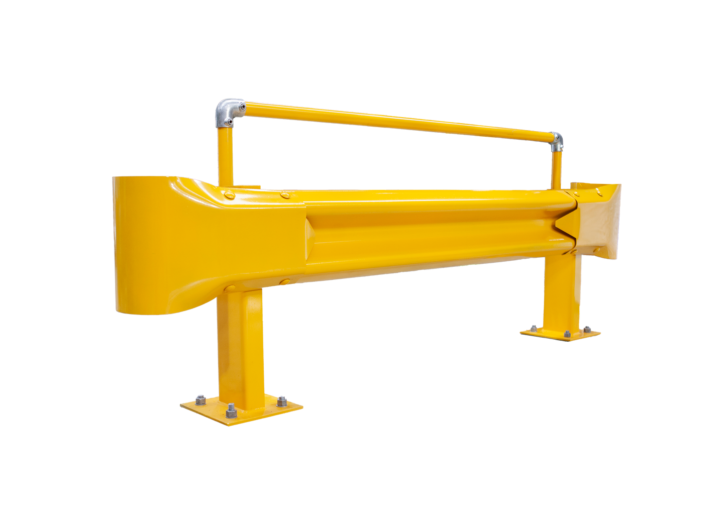 2m Guardrail kit yellow with handrail