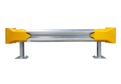 2m Guardrail kit with yellow bullnoses