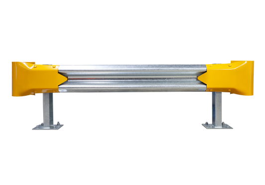 2m Guardrail kit with yellow bullnoses