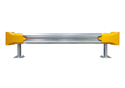 2.5m Guardrail kit with yellow bullnoses