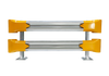 2m Double Height Guardrail kit with yellow bullnoses