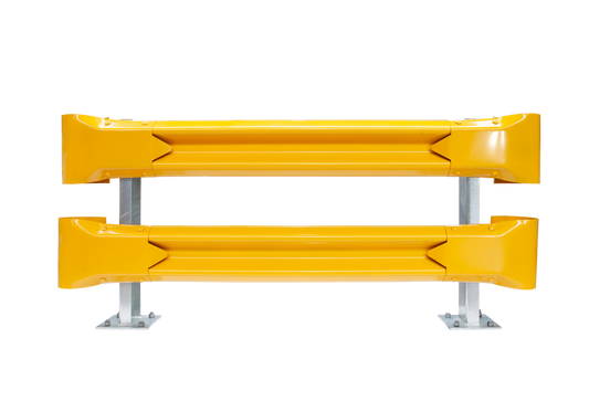 2m Double Height Guardrail kit yellow