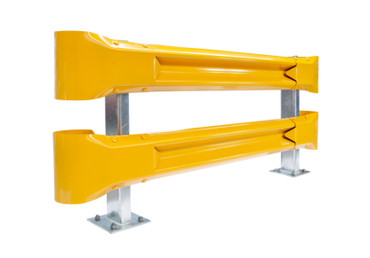 2m Double Height Guardrail kit yellow