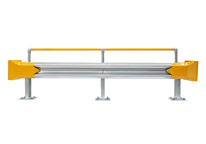 3m Guardrail kit with yellow bullnoses and handrail