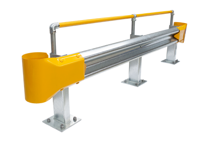 3m Guardrail kit with yellow bullnoses and handrail