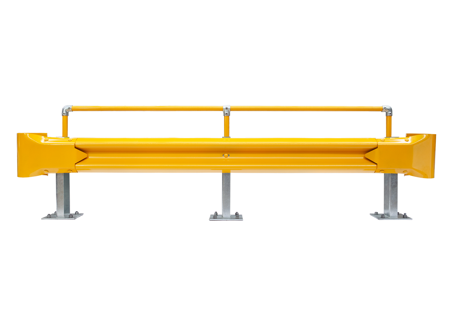 3m Guardrail kit with yellow rail, bullnoses and handrail
