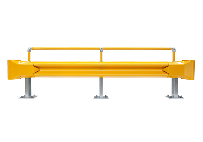 3m Guardrail kit with yellow rail, bullnoses and handrail