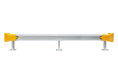 3.81m Guardrail kit with yellow bullnoses