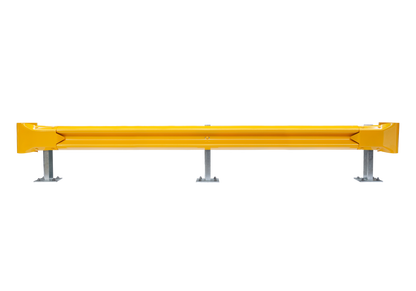3.81m Guardrail kit with yellow rail and bullnoses
