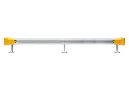 5m Guardrail kit with yellow bullnoses