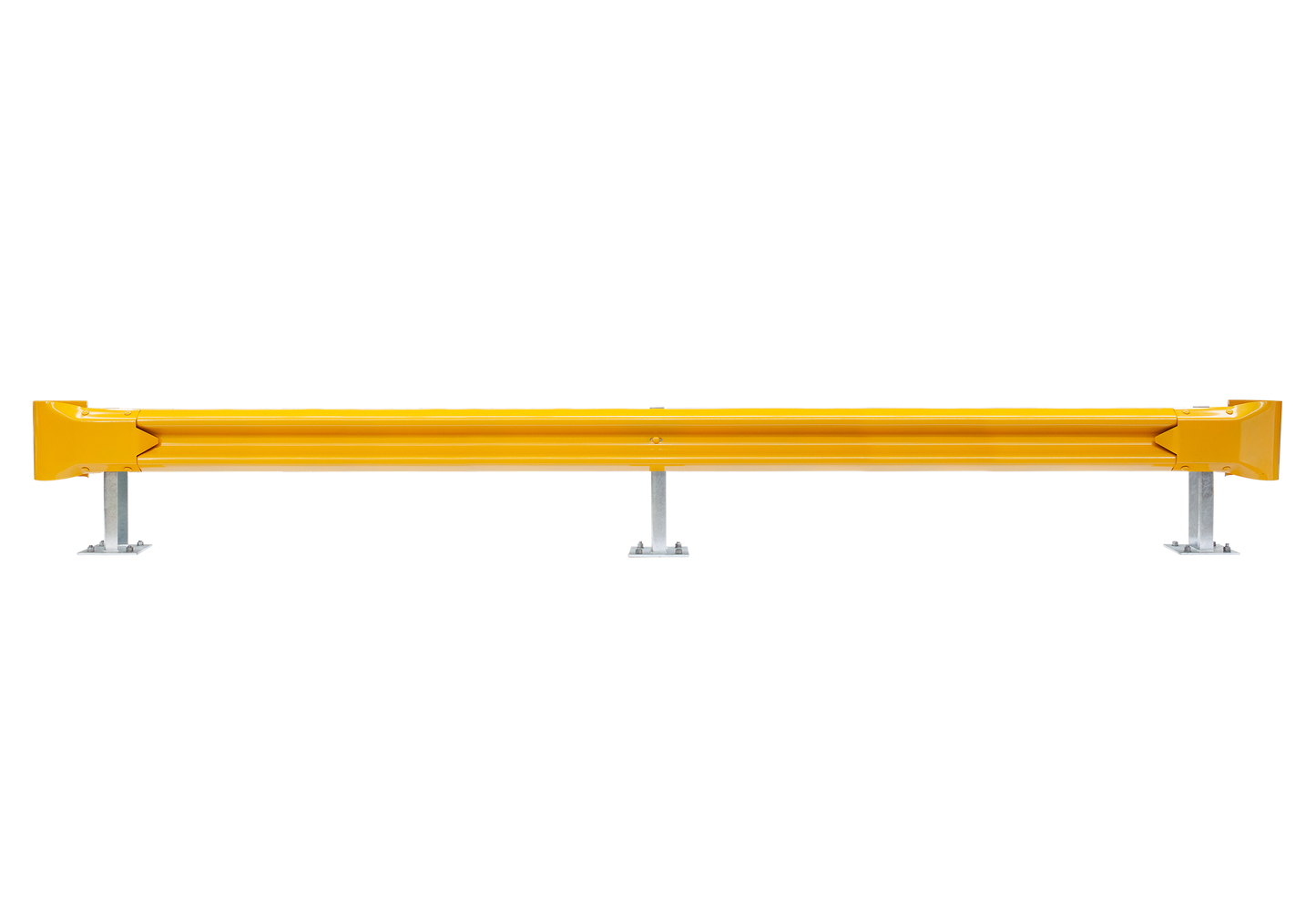 5m Guardrail kit with yellow rail and bullnoses