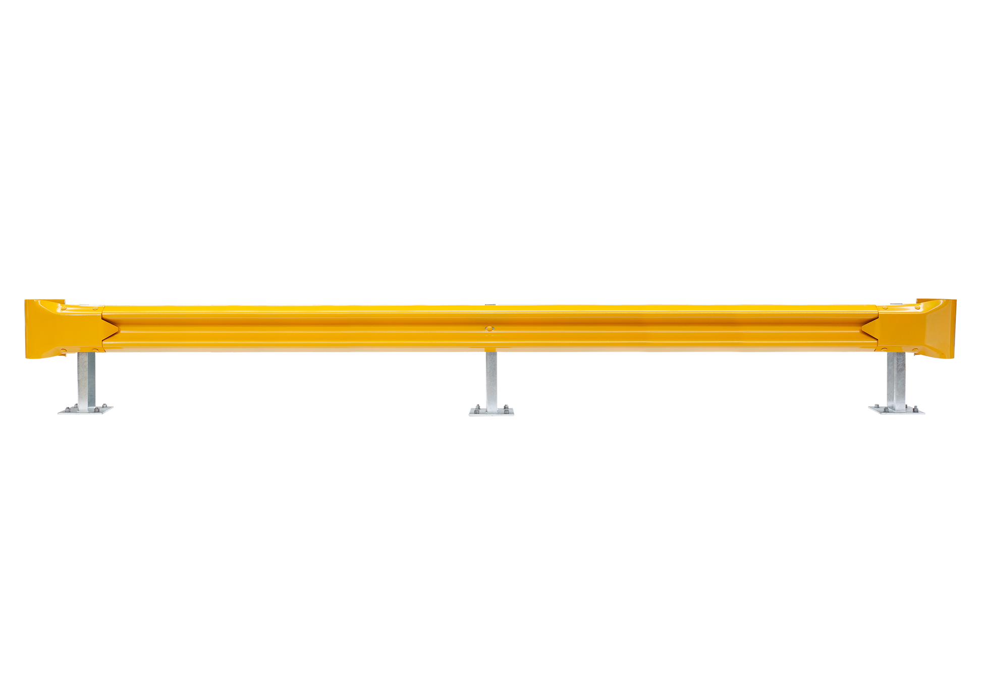 5m Guardrail kit with yellow rail and bullnoses