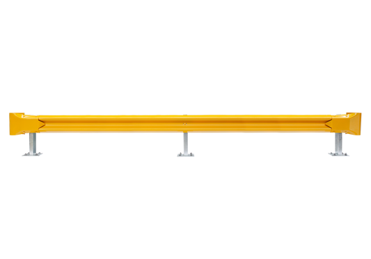 5m Guardrail kit with yellow rail and bullnoses