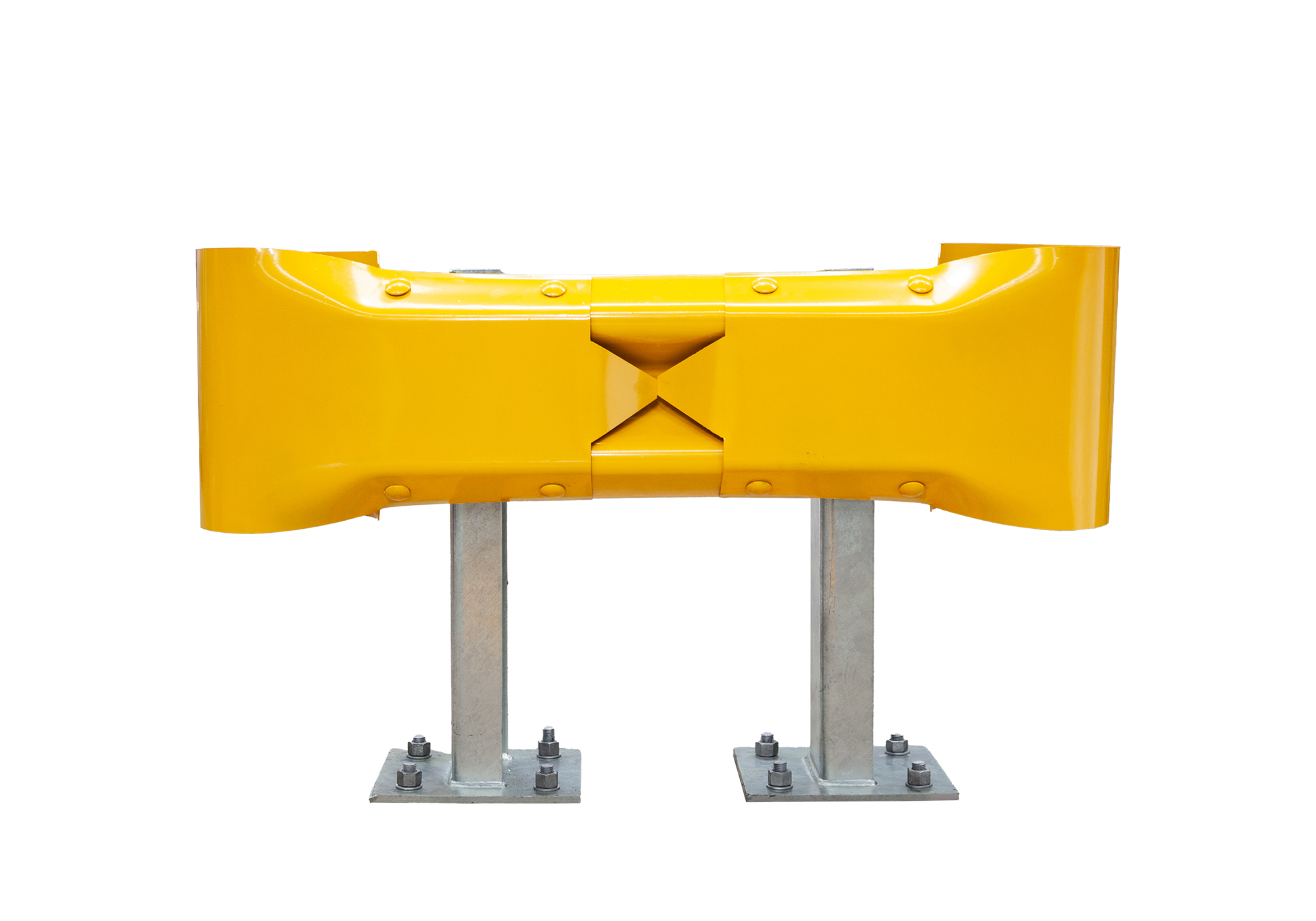 0.5m Guardrail kit with yellow rail and bullnoses