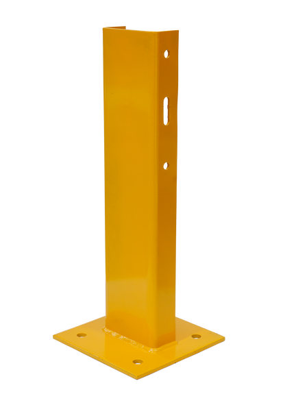 750mm Post on Baseplate Yellow