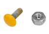 M16x50 HDG Mushroom Head Bolt Yellow