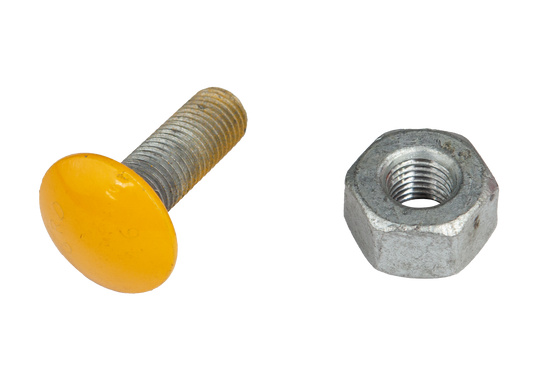 M16x50 HDG Mushroom Head Bolt Yellow